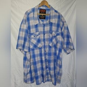 Dixxon Flannel Co Shirt Men’s 5XL The Rincon Plaid Bamboo